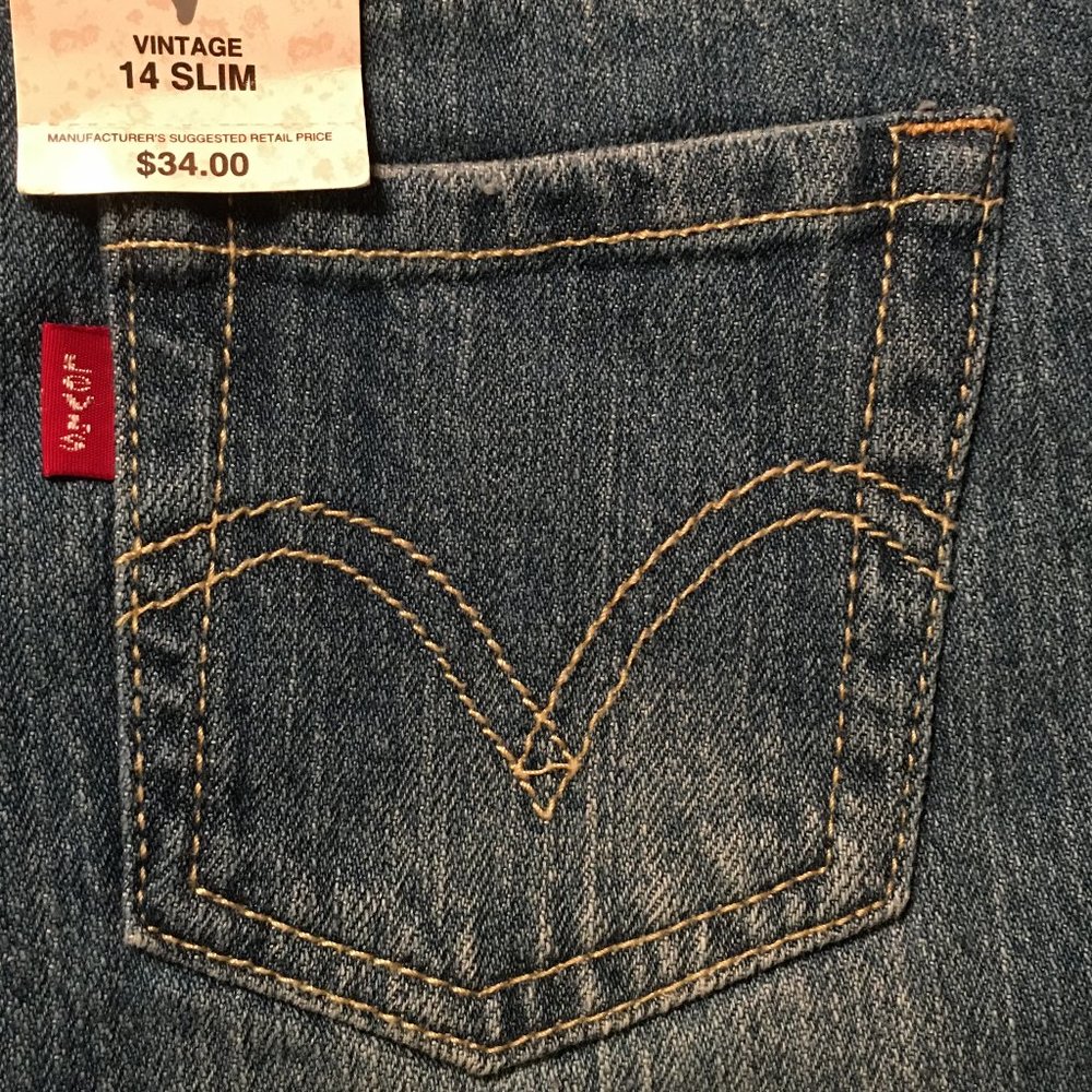 Girls LEVI'S 517 Stretch Flare "Vintage" Adjustable Waist Jeans NEW WITH TAG!_8